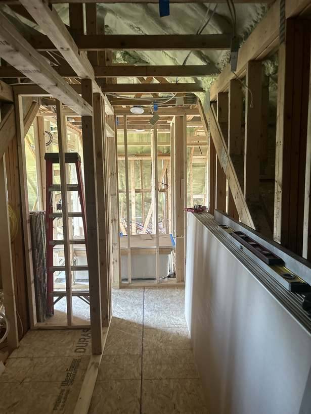 Framing the rooms and hallway